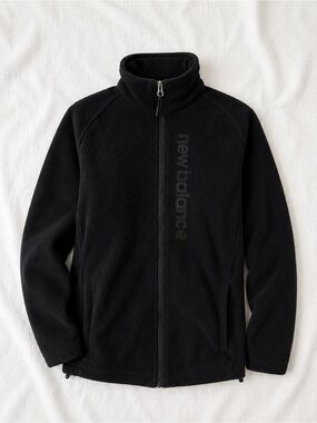 New Balance Black Full-Zip Fleece Jacket